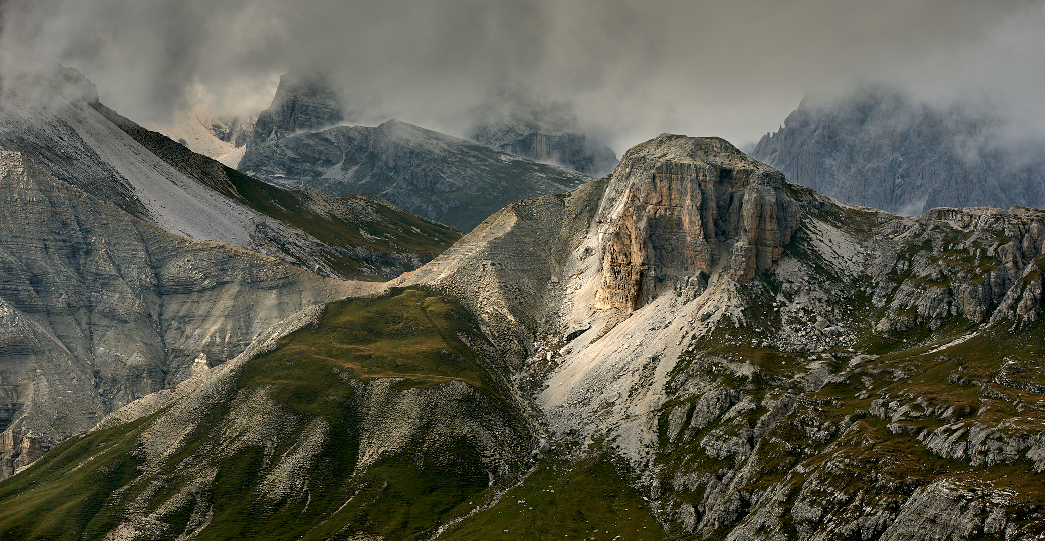 Eine beeindruckende Landschaft mit toller Licht-Wolkenstimmung, so habe ich die Sextener 