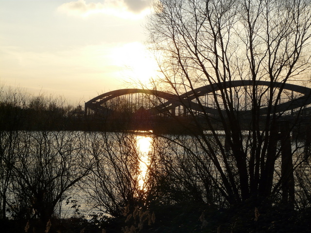 Eine Brücke in Hamburg