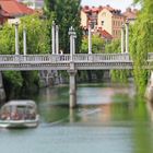 eine Brücke in Ljubljana