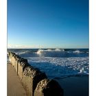 Eine Buhne am Weststrand auf Sylt (1)