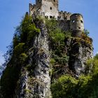 Eine Burgruine in Südtirol