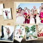 Eine Collage der Hochzeit