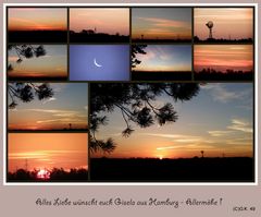 Eine Collage vom Sonnenaufgang !