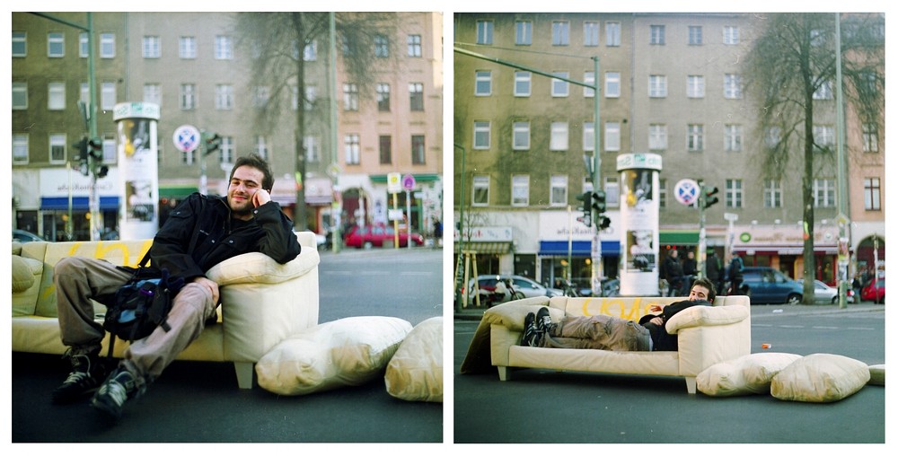 °eine couch auf eine kreuzung zu stellen ist keinesfalls nur ein zeichen der demonstration