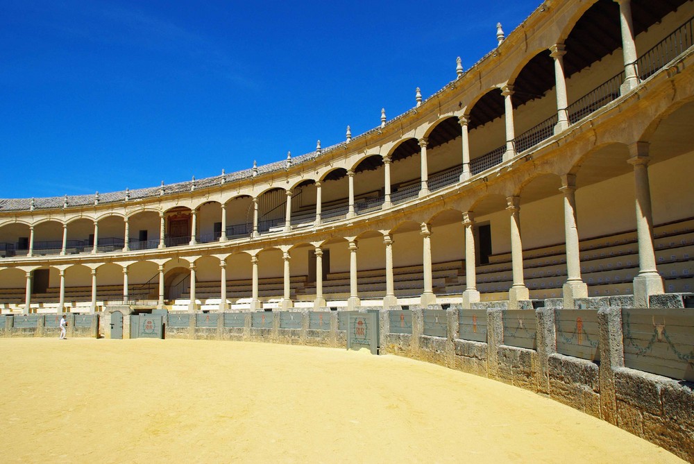Eine der ältesten Stierkampfarenen in Spanien - Ronda, Andalusien
