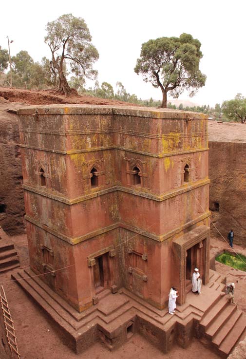 Eine der best erhaltenen Felsenkirche in Lalibela