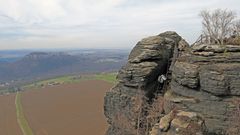 Eine der Gipfelaussichten auf dem Lilienstein dem König der Tafelberge....