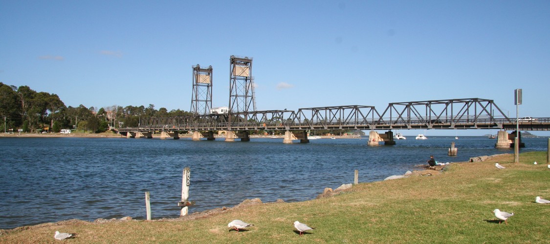 Eine der größten Hebebrücken Australiens