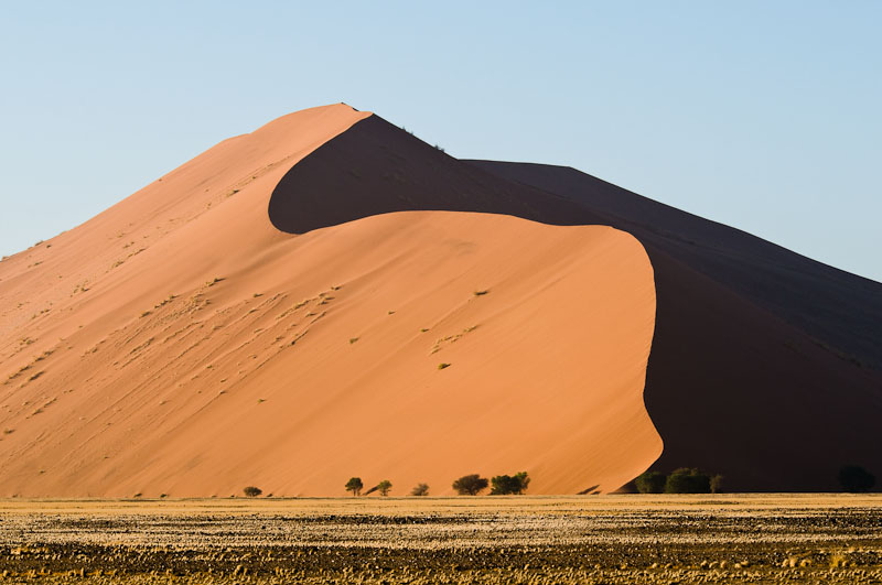 Eine der unzähligen Dühnen im Sossusvlei (Namibia)