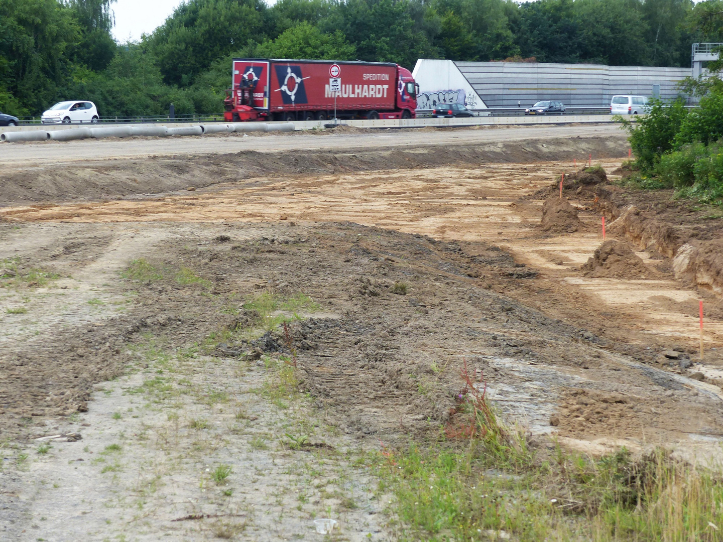 Eine der vielen Abfahrten im neuen Autobahnkreuz Löhne