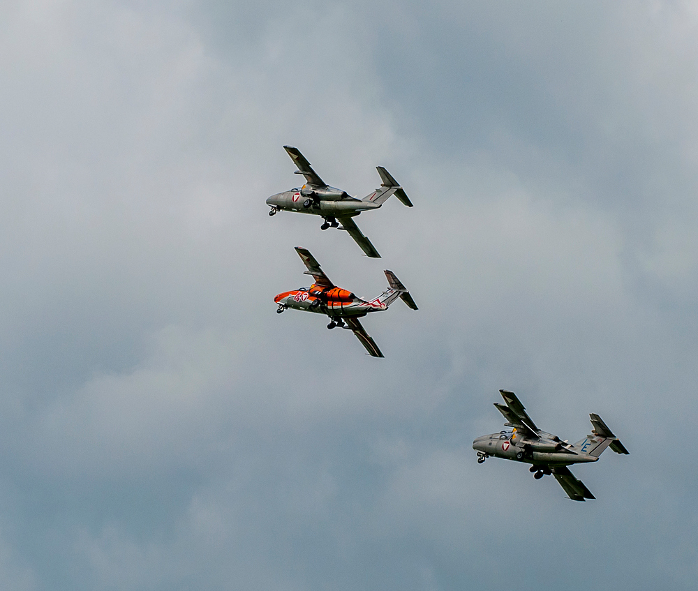 Eine "Doppeldecker" Saab Gripen, extra für die AIRPOWER 2013 gebaut..:-))