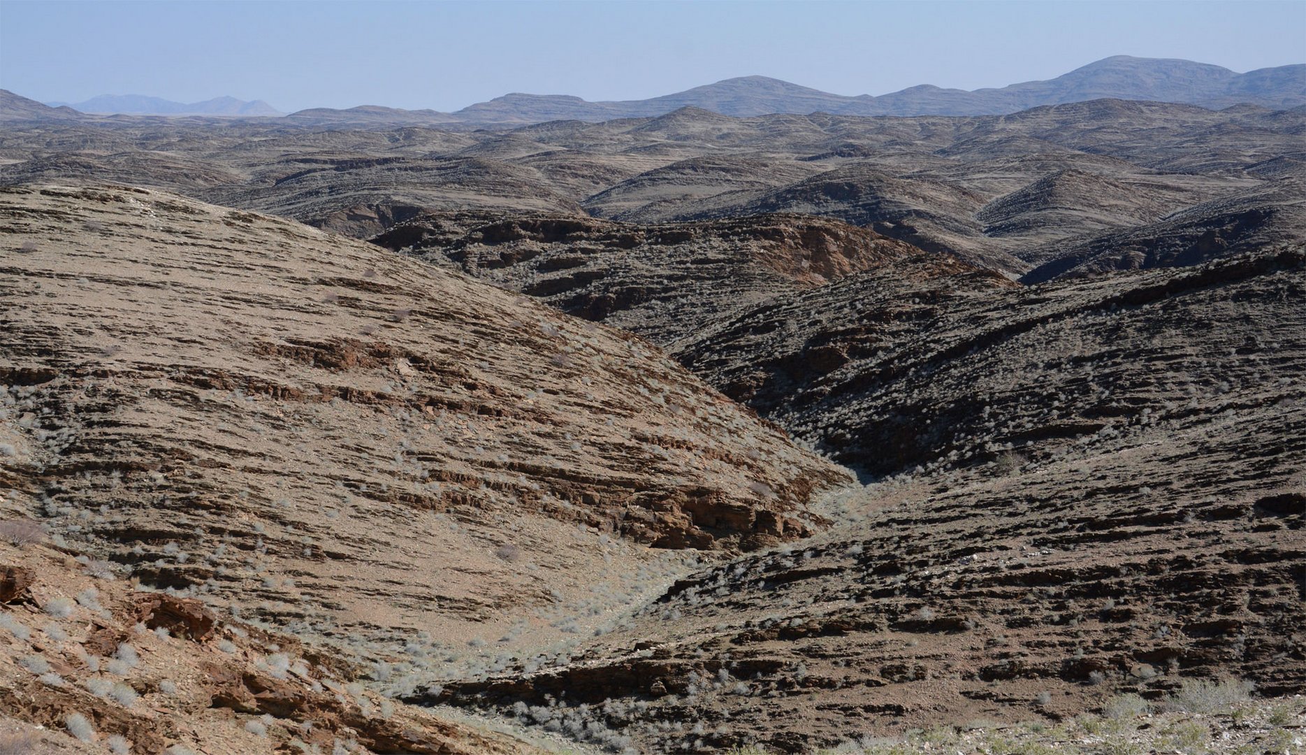 Eine eigenartige Gebirgsstruktur: Die Kuiseb-Berge