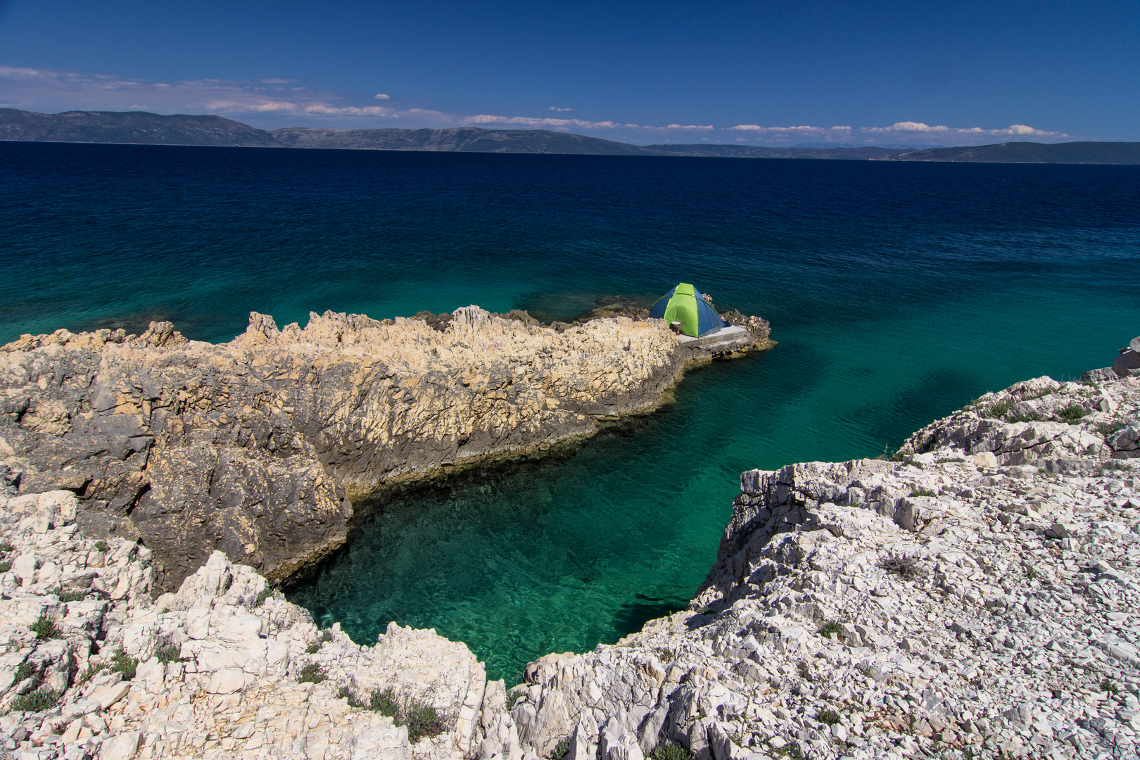 Eine einsame Bucht in Kroatien...