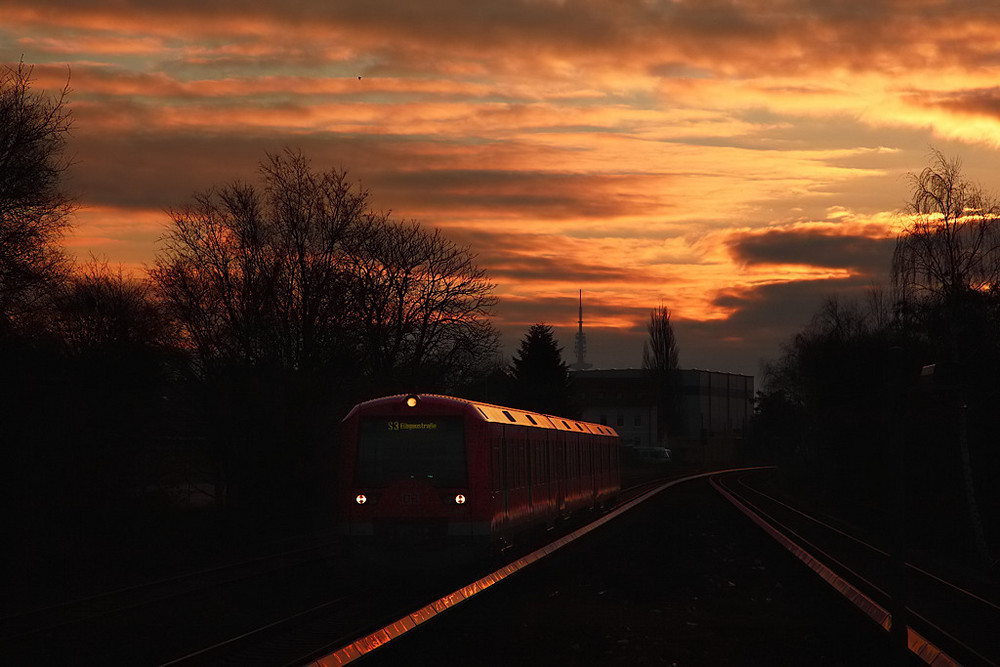 Eine einsame S-Bahn