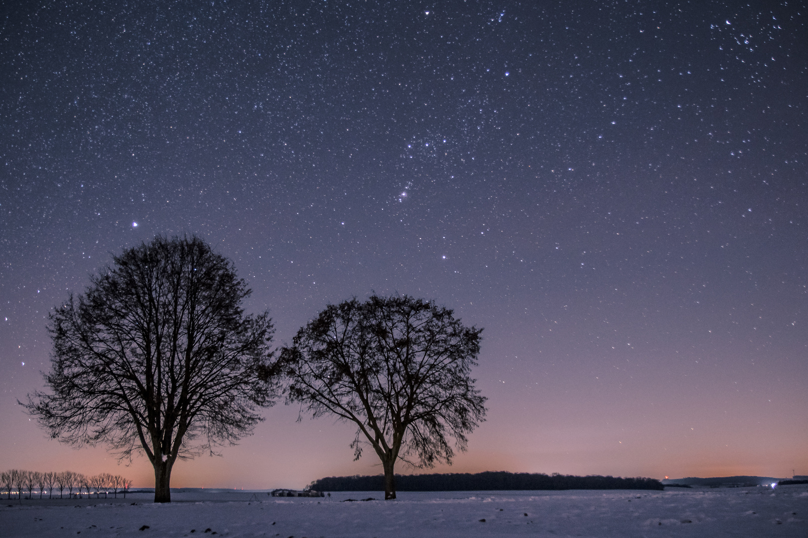 Eine eiskalte Winternacht