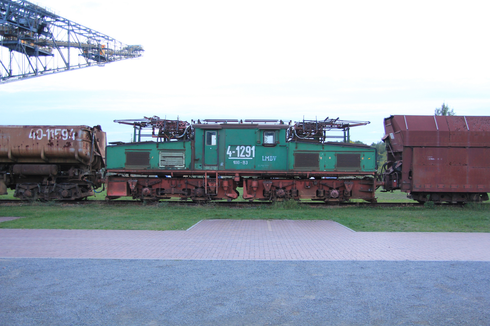 Eine EL 2/24 im Tagebaumuseum Lichterfeld