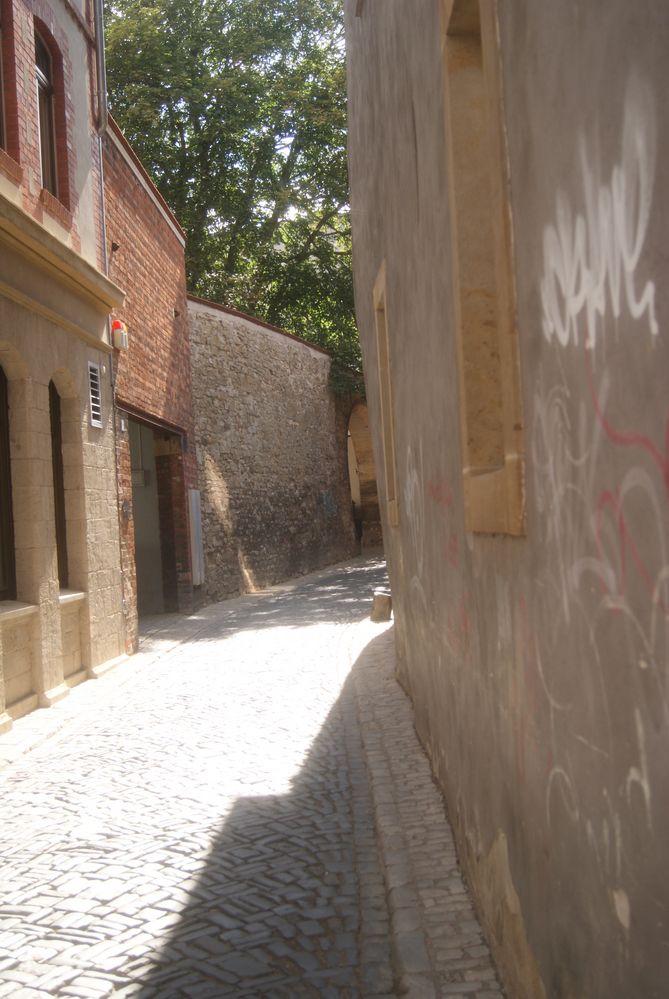 Eine Enge Gasse in Erfurt 