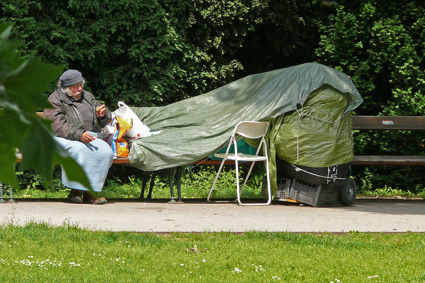 eine Existenz im Wiener Stadtpark