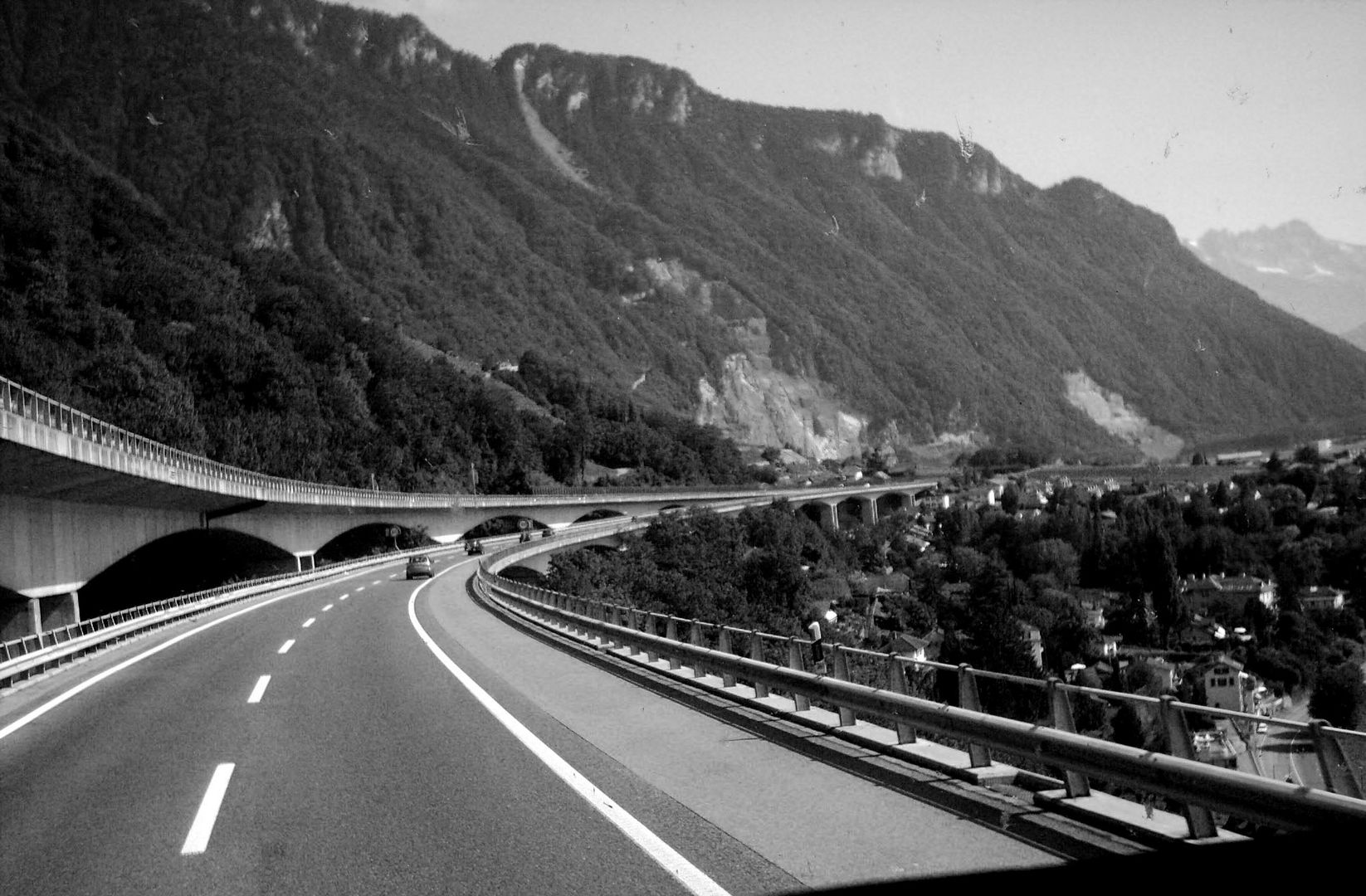 Eine Fahrstrecke im Urlaub