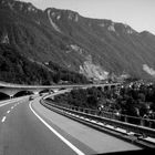 Eine Fahrstrecke im Urlaub