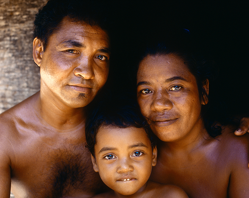 Eine Familie auf Fais