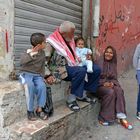 Eine Familie in Downtown, dem Zentrum von Amman