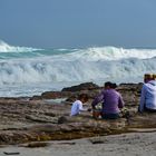 Eine Famlie am Strand.                    DSC_4988