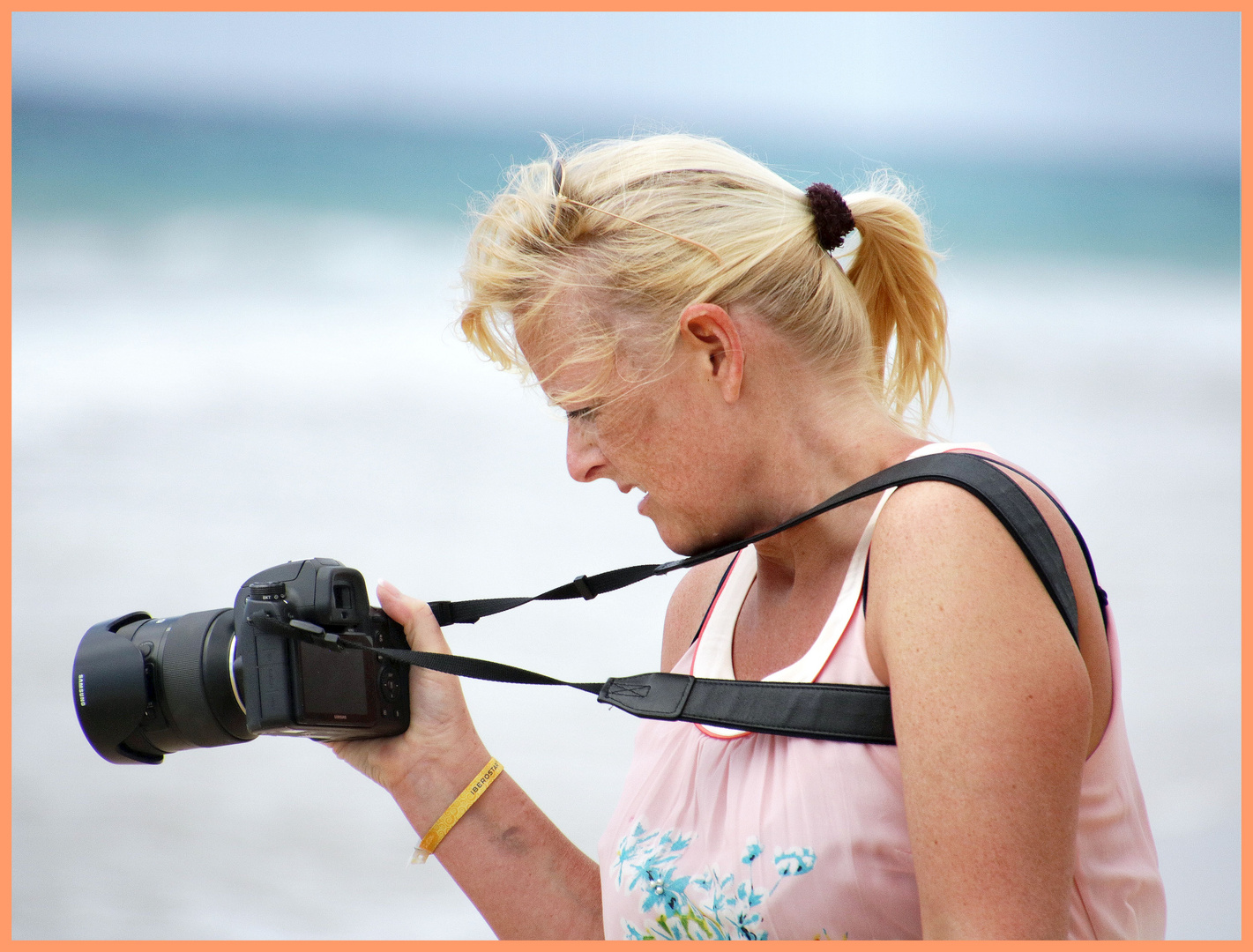 Eine Fotografin.....