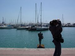 Eine Fotografin in Alicante