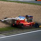 Eine Frage der Vorfahrt beim GP2 Rennen