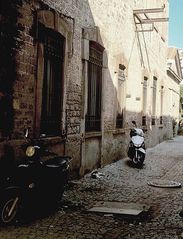 Eine Gasse im aus der griechischen Antike