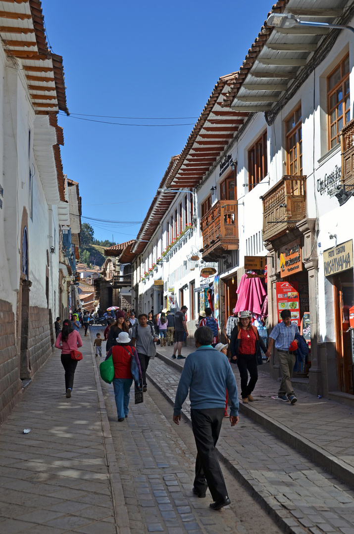 Eine Gasse im Zentrum von Cusco