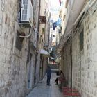 Eine Gasse in Dubrovnik .