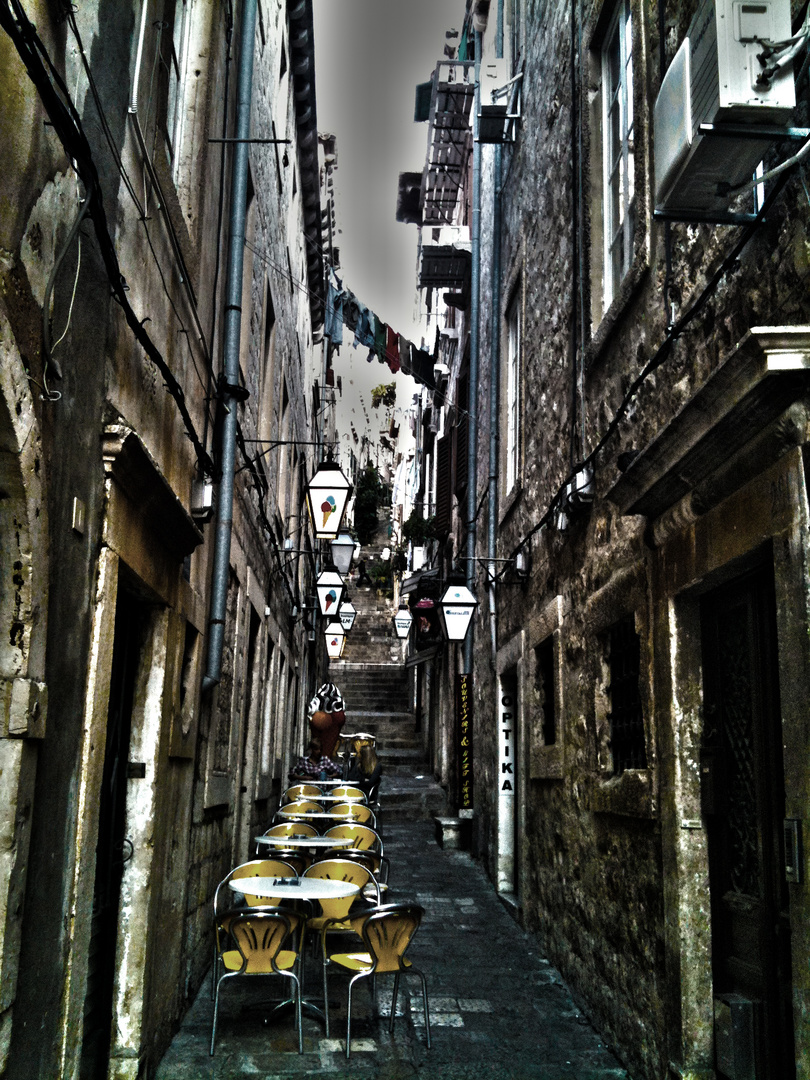 Eine Gasse in Dubrovnik