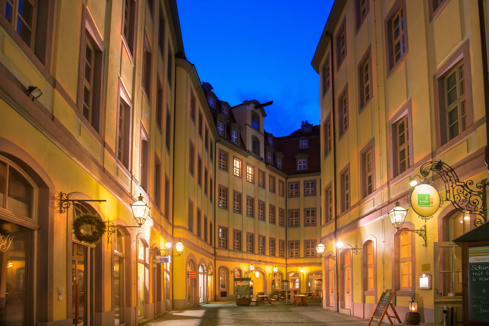 Eine Gasse in Leipzig