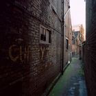 eine gasse in lemington spa, england