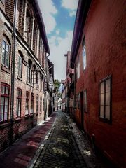 Eine Gasse in Lüneburg