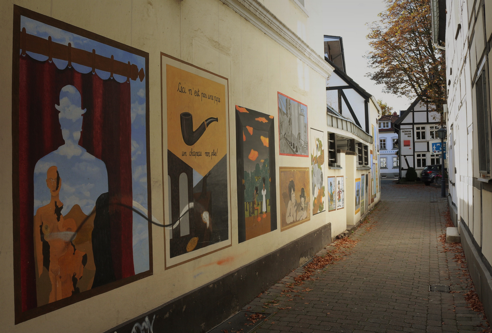 Eine Gasse in Menden 