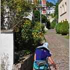 eine Gasse in Sassnitz