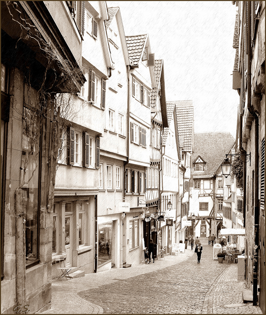 eine Gasse in Tübingen