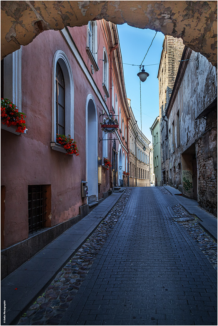 eine Gasse in Vilnius