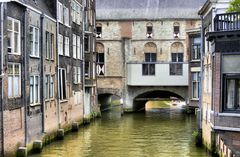 Eine Gracht in Dordrecht