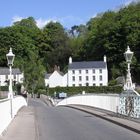 Eine Grenzbrücke zwischen Wales und England