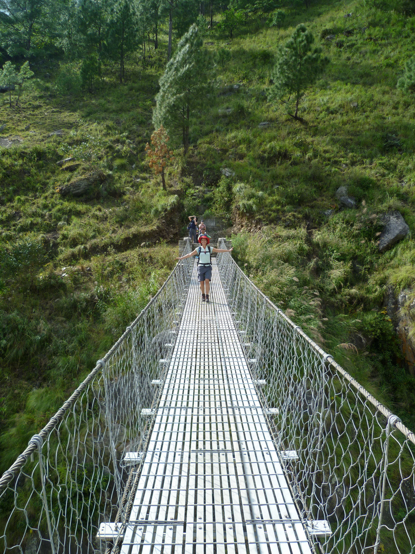 eine Hängebrücke...