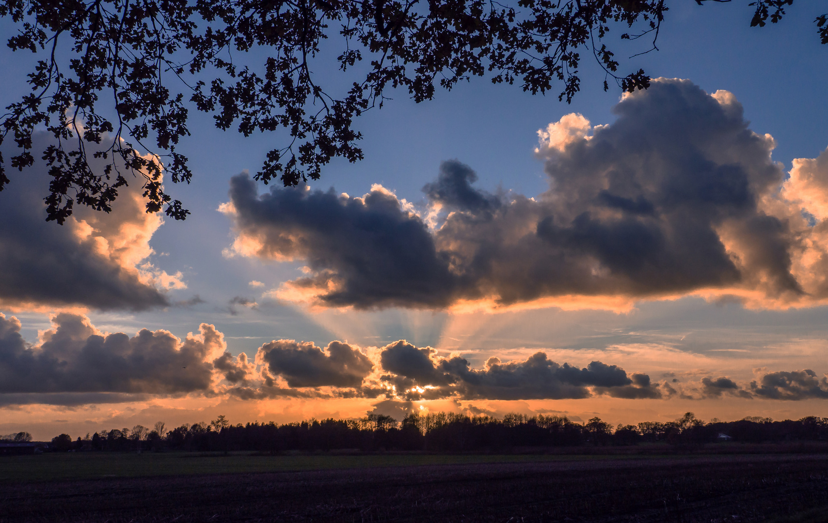 Eine Halbe Stunde Vor Sonnenuntergang Foto Bild Sonnenunterg nge 