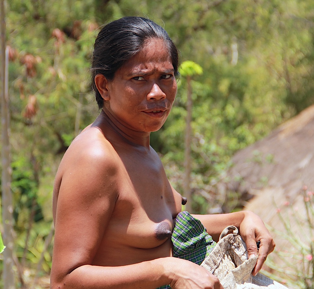 Eine Handlerin auf der Insel Sumba