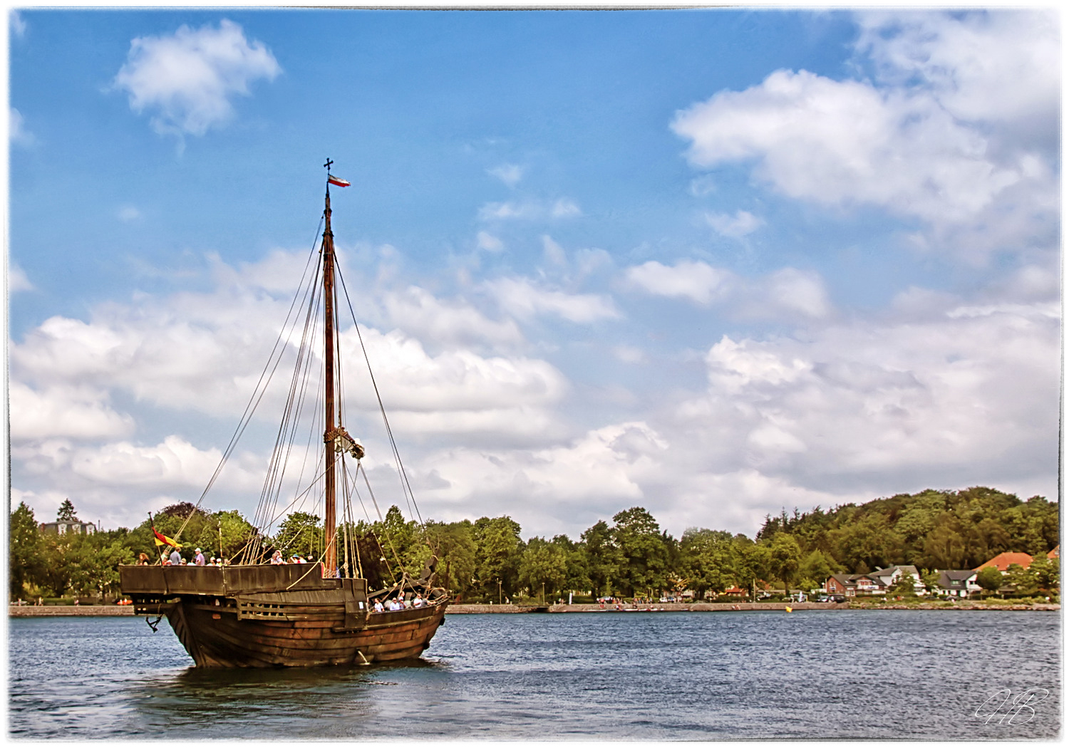 Eine Hanse Kogge .....