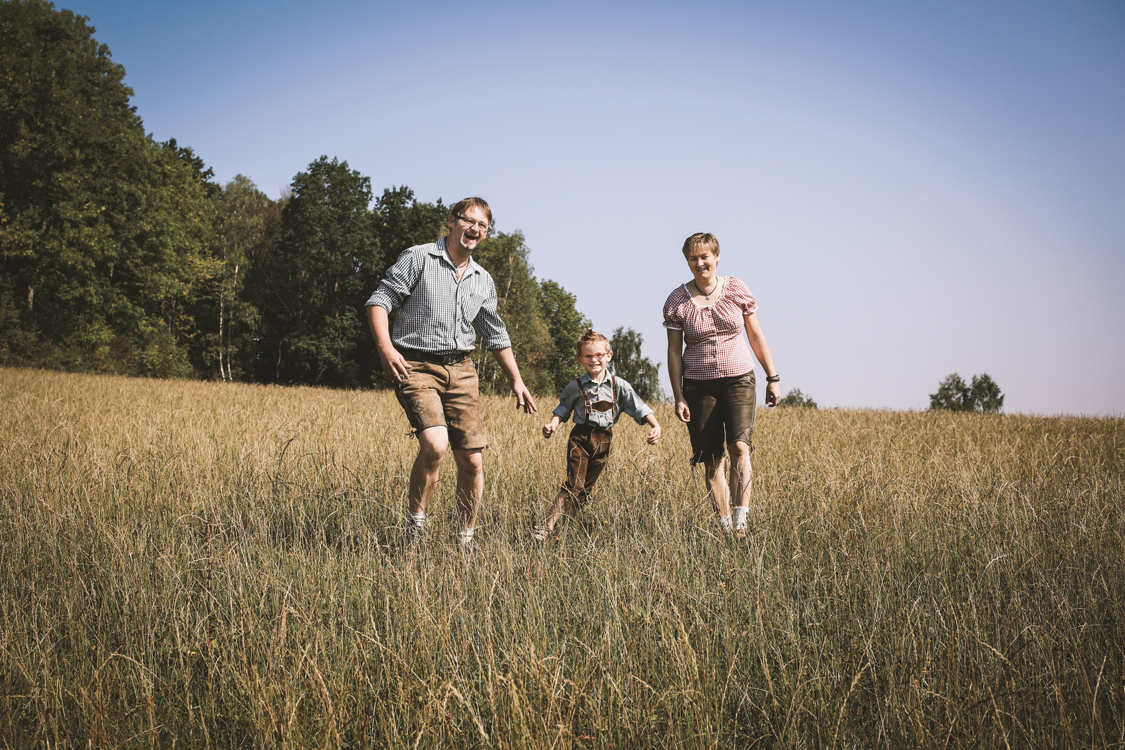 Eine herrlich glückliche Familie