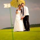 Eine Hochzeit auf dem Golfplatz