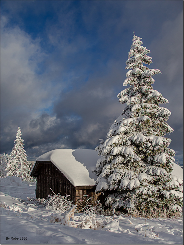 Eine Hütte...